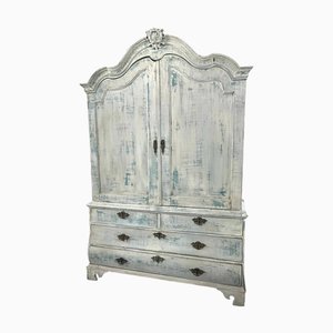 Bemalter niederländischer Schrank, 19. Jh.