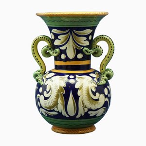 Raphaelesque Ceramic Vase from BMC Barraud Messeri & C. - Carraresi & Lucchesi, Italy., 1950s