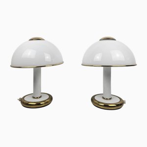 Italian Murano Glass Table Lights from F. Fabbian, 1970s, Set of 2