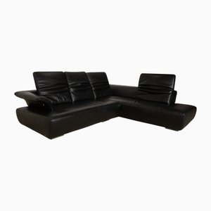 Canapé d'Angle Avanti en Cuir Noir de Koinor