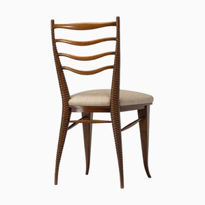 Sculptural Side Chair by Paolo Buffa for Mario Quarti, Italy, 1949