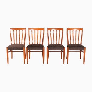 Sedie da pranzo Mid-Century in teak di Greaves & Thomas, anni '60, set di 4