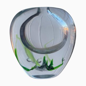 Vaso Seaweed attribuito a Vicke Lindstrand per Kosta, 1960