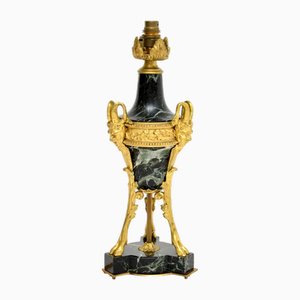 Antique French Marble and Gilt Bronze Table Lamp, 1890s