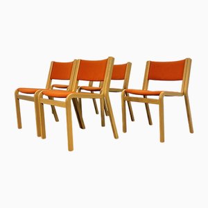 Danish Postmodern Chair by Ryd Thygesen & Johnny Sorensen for Magnus Olesen, Denmark, 1980s, Set of 5