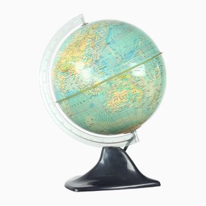 Vintage Illuminating Plastic Globe, Former Czechoslovakia, 1960s