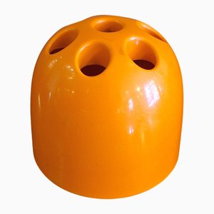 Orangefarbener Dedalino Stifthalter von Emma Gismondi für Artemide, Italien, 1960er