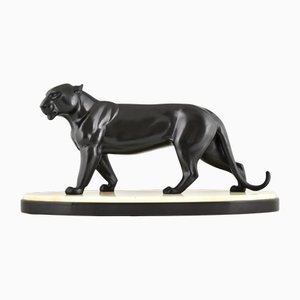 Irenee Rochard, Sculpture Panthère Art Déco, 1930s, Bronze