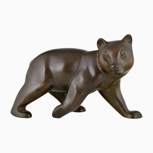 Irenee Rochard, Art Deco Bear Sculpture, 1930, Bronze
