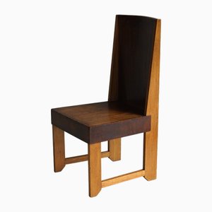 Dutch Art Deco Modernist The Hague School Side Chair, 1920s