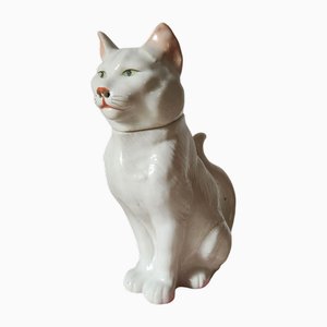 Pichet à Absinthe Chat Antique en Majolique par George Dreyfus, France, 1890s