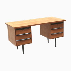 Vintage Desk with Six Drawers on Legs, 1960s