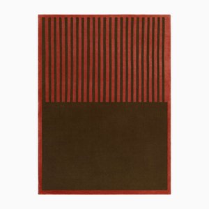 Rotbrauner Licorice Teppich von Tapis Studio für Hommés Studio
