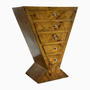 Art Deco Burl Commode or Console