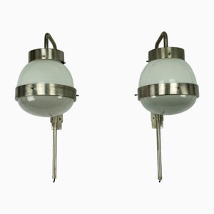 Delta Wandlampen von Sergio Mazza für Artemide, Italien, 1960er, 2er Set