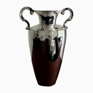 Antique Silver-Plated Vase, 1900s