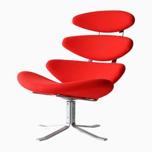 Chaise Corona Rouge de Poul M. Volther, 1961