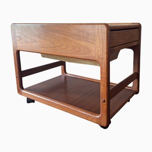 Chariot de Bar Multifonction en Teck, Danemark 1960s