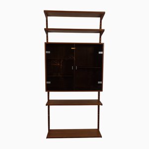 Libreria in teak di Kai Kristiansen per Feldballes Furniture Factory, Danimarca, anni '60, set di 7