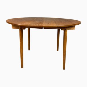 PP70 Round Extendable Dining Table attributed to Hans J. Wegner for Andreas Tuck, Denmark, 1970s