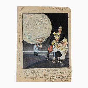 Gabriele Galantara, The Globe, Mixed Media, 1909