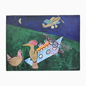 Lillo Bartoloni, Virgin Forest, Oil Painting, 1980s