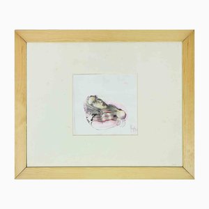 Alberto Inglesi, Woman, 1990s, Ink and Watercolor on Paper