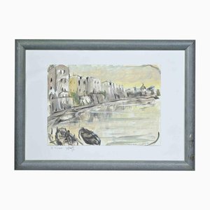 Michelangelo Cupisti, The Tiber, Rome, Mixed Media, 1990s