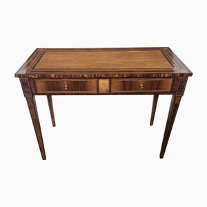 Italian Walnut Marquetry Desk, 1980s