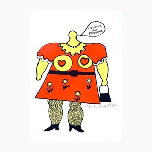 Niki De Saint Phalle, The Nanas in Power, 1970s, Silkscreen