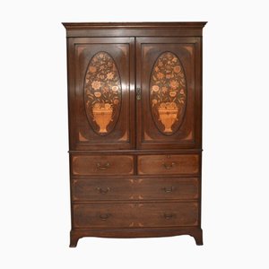 Antique Edwardian Linen Press from Maple and Co., 1890s