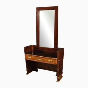 Italian Wood Cheval Mirror, 1970s