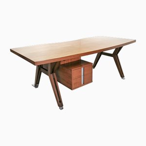 Vintage Teak Executive Desk from Mim Roma, 1960s