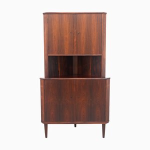 Mobile ad angolo Mid-Century in palissandro, Danimarca, anni '60