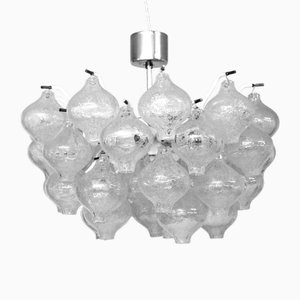 Tulipan Kronleuchter mit 10 Leuchten von JT Kalmar, 1960er