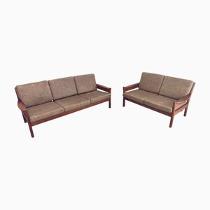 Vintage Danish Sofas attributed to Børge Jensen & Sønner, 1960s, Set of 2