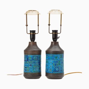 Lampade da tavolo di Aldo Londi per Bitossi, 1960, set di 2