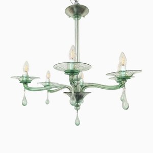 Blown Glass Chandelier by MVM Cappellin Murano, 1920s