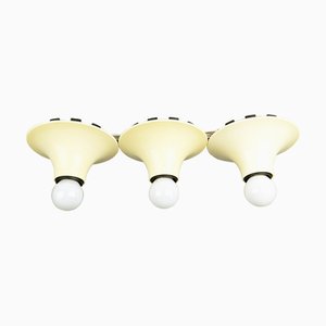 White Ivory Plastic Teti Wall Lamp by Vico Magistretti for Artemide, 1960s