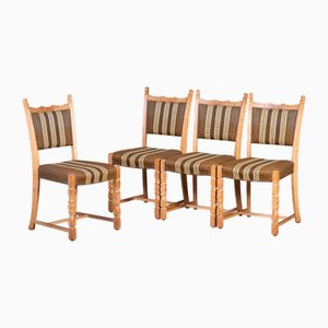 Dänische Vintage Stühle aus Eiche, 1960er, 4er Set