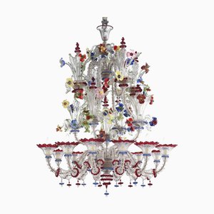 Venezianischer Imperial Floral Cà Rezzonico Kronleuchter aus Muranoglas von Simoeng