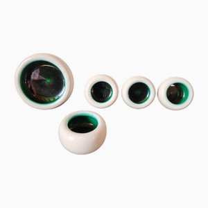 Petits Bols Mid-Century Modernes en Céramique de Keramos Sevres, France, 1950s, Set de 5