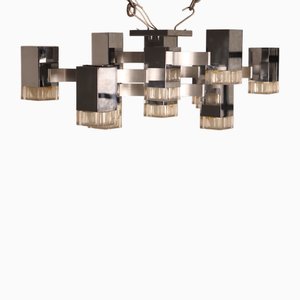 Lampada da soffitto Cubic di Gaetano Sciolari, Italia, anni '70