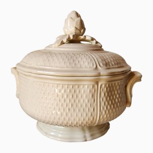 Französische Vintage Ironstone Suppenterrine aus der Pont Aux Choux Serie mit Artischocken Deckel von Gien, 1960er