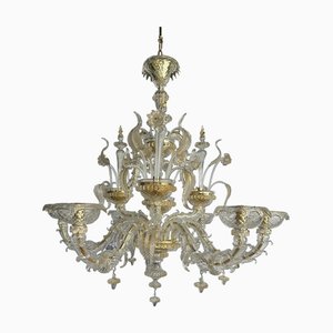 Venetian Gold Ca Rezzonico Murano Glass Chandelier by Simoeng