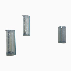 Murano Wall Sconces from AV Mazzega, 1970s, Set of 3