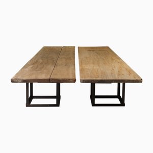 Long Coffee Tables, 1800s, Set of 2