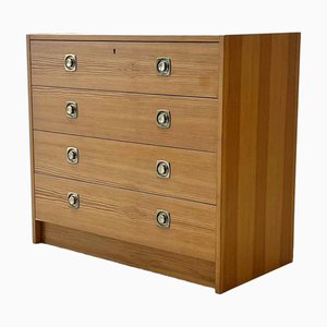 Chest of Drawers in Pine Veneer from AB Svenska Möbelfabriken, Sweden, 1970s