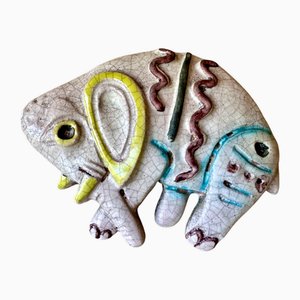 Kleines Wanddekor aus Keramik, 1960er