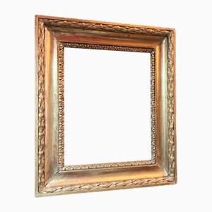 Tuscan Empire Carved Gold Leaf Gilt Frame, Italy, 19th Century